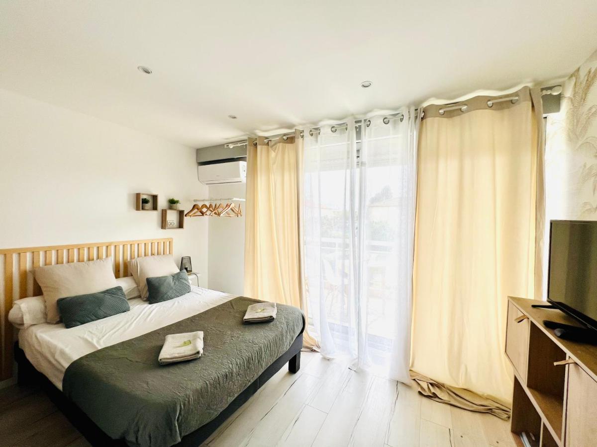 Les Palmiers - Appartement Avec Piscine Proche Plages - Wifi Et Clim Antibes Exteriör bild