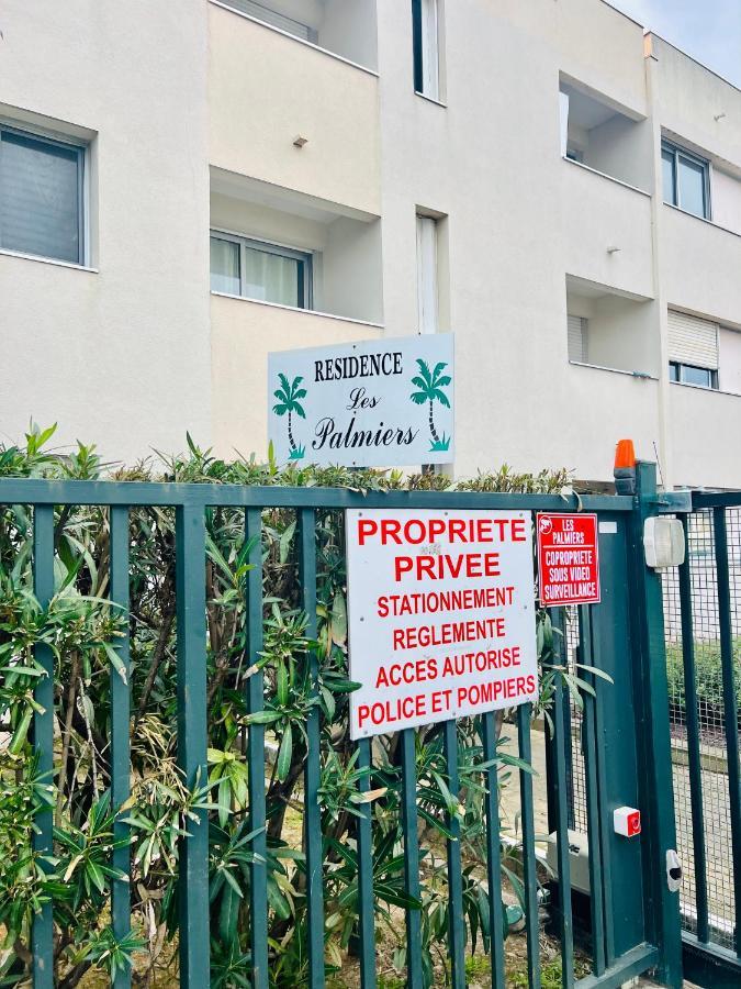 Les Palmiers - Appartement Avec Piscine Proche Plages - Wifi Et Clim Antibes Exteriör bild